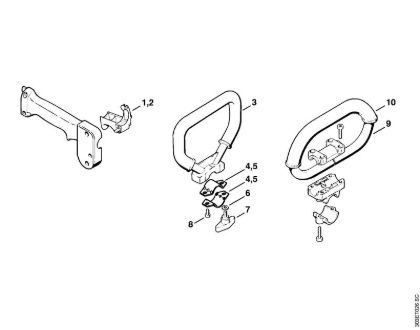 Drive tube assembly, Loop handle Brushcutters (FS) FS 66 Stihl
