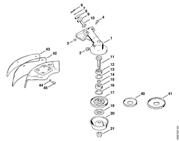 Gear head FS 66 Brushcutters (FS) FS 66 Stihl