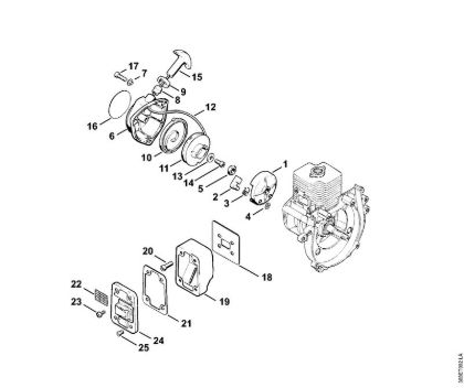Rewind starter, Muffler Brushcutters (FS) FS 66 Stihl