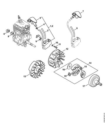 Ignition system, Clutch Brushcutters (FS) FS 70 C-E Stihl