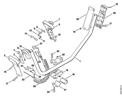 Bike handle Brushcutters (FS) FS 74 Stihl