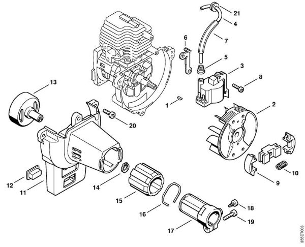 Ignition system, Clutch Brushcutters (FS) FS 74 Stihl