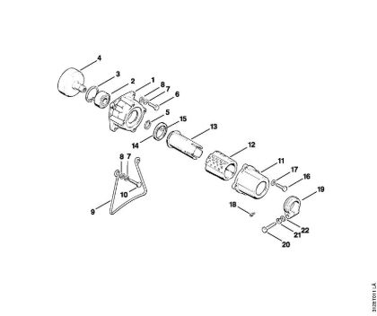 Clutch housing AV Brushcutters (FS) FS 80 AVRE Stihl