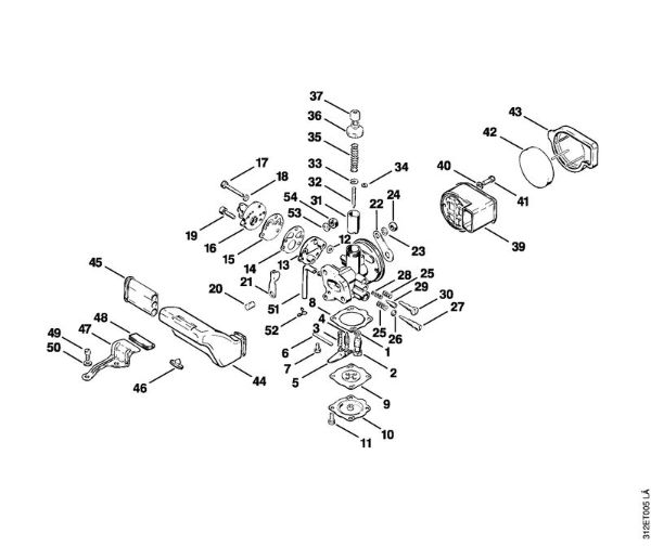 Carburetor, Air filter Brushcutters (FS) FS 80 E Stihl