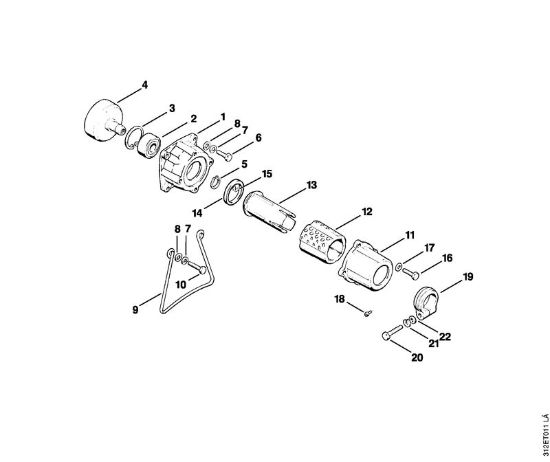 Clutch housing AV Brushcutters (FS) FS 80 RE Stihl