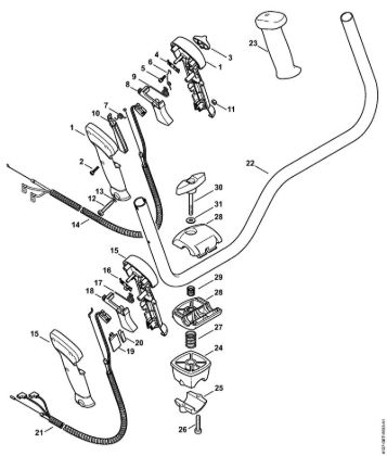 Bike handle Brushcutters (FS) FS 85 Stihl