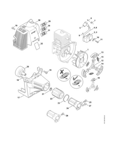 Picture of Ignition system, Clutch FS 85 T