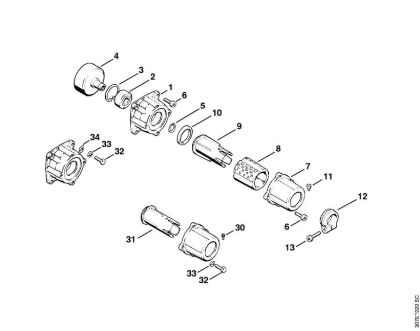 Clutch housing Brushcutters (FS) FS 86 Stihl