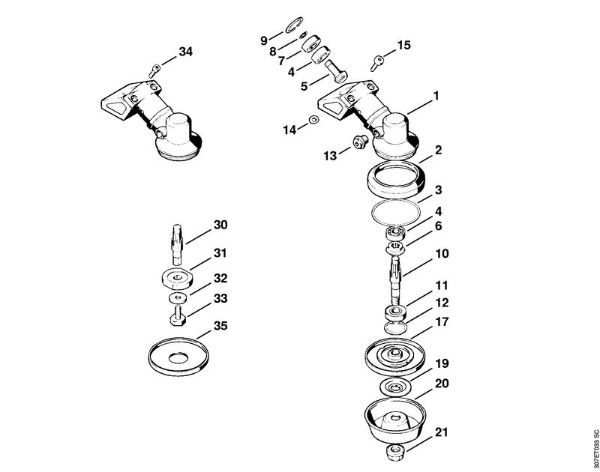Gear head FS 86 Brushcutters (FS) FS 86 Stihl