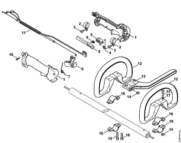 Handle Brushcutters (FS) FS 87 R Stihl
