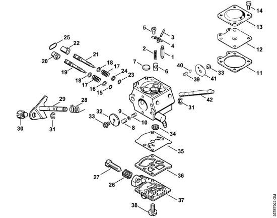 Carburetor WT-367 Brushcutters (FS) FS 88 Stihl