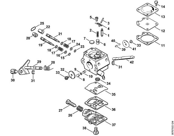 Carburetor WT-367 Brushcutters (FS) FS 88 Stihl