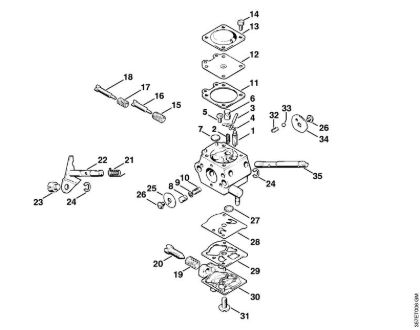 Carburetor WT-45 Brushcutters (FS) FS 88 Stihl