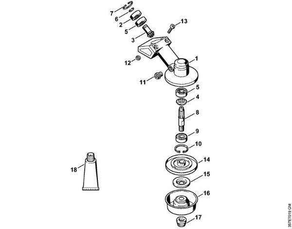 Gear head Brushcutters (FS) FS 88 Stihl