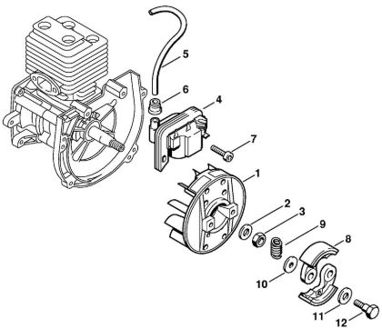 Ignition system, Clutch Brushcutters (FS) FS 88 Stihl