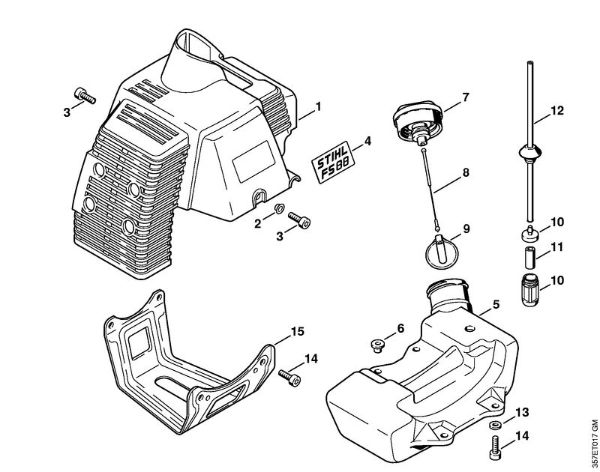 Machine cover Brushcutters (FS) FS 88 Stihl
