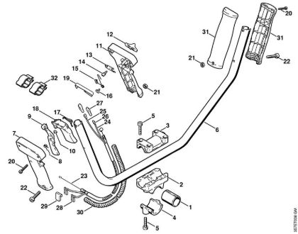 Two-handed handle bar Brushcutters (FS) FS 88 Stihl
