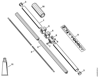 Drive tube assembly Brushcutters (FS) FS 89 Stihl