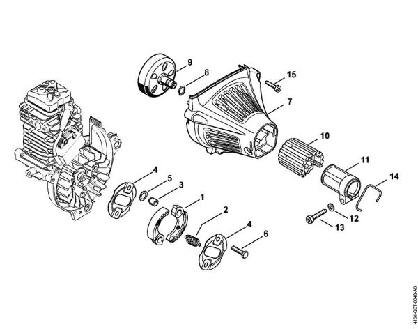 Clutch, Fan housing Brushcutters (FS) FS 89 R Stihl