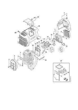 Picture of Muffler, Air filter FS 89 R