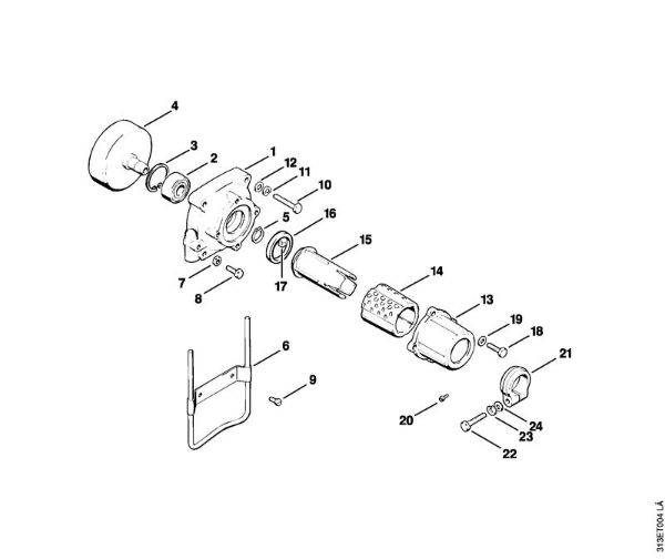 Clutch housing Brushcutters (FS) FS 90 - 4117 Stihl