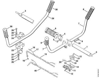 Drive tube assembly Brushcutters (FS) FS 90 - 4117 Stihl