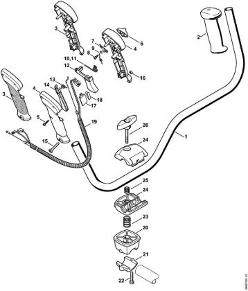 Bike handle Brushcutters (FS) FS 90 - 4180 Stihl
