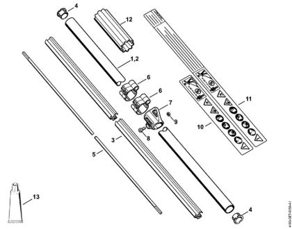 Drive tube assembly Brushcutters (FS) FS 90 - 4180 Stihl