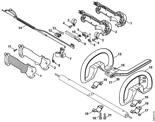 Handle Brushcutters (FS) FS 90 R - 4180 Stihl