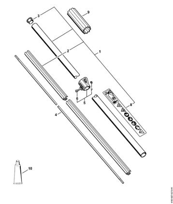 Drive tube assembly FS 91 R Brushcutters (FS) FS 91 R Stihl