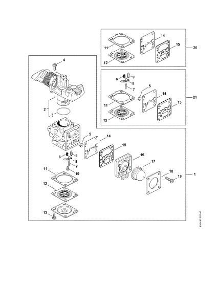 Picture of Carburetor 4149/02  from Serial number 516674202 FS 94 C-E