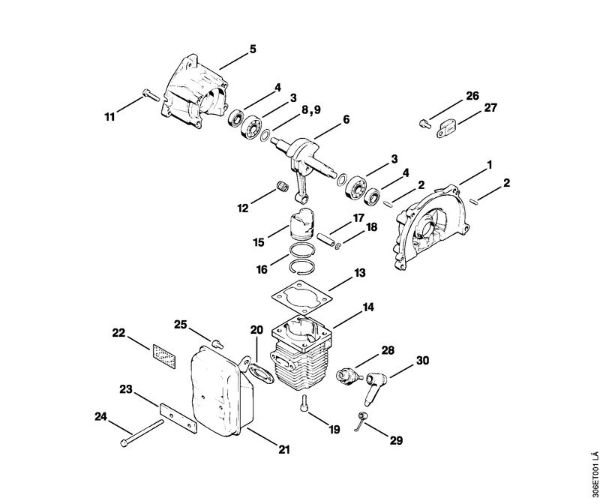Crankcase, Cylinder Brushcutters (FS) FS 96 Stihl