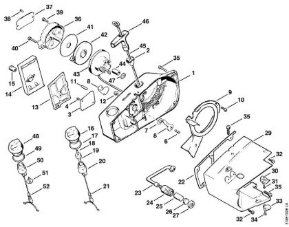 Rewind starter Clearing saws (FS) FS 202 Stihl