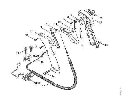 Control handle Clearing saws (FS) FS 300 Stihl