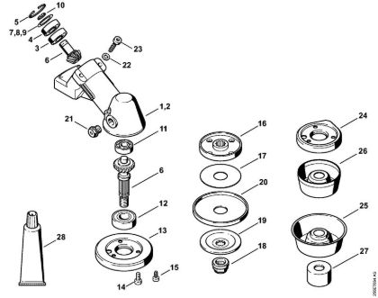 Gear head Clearing saws (FS) FS 300 Stihl