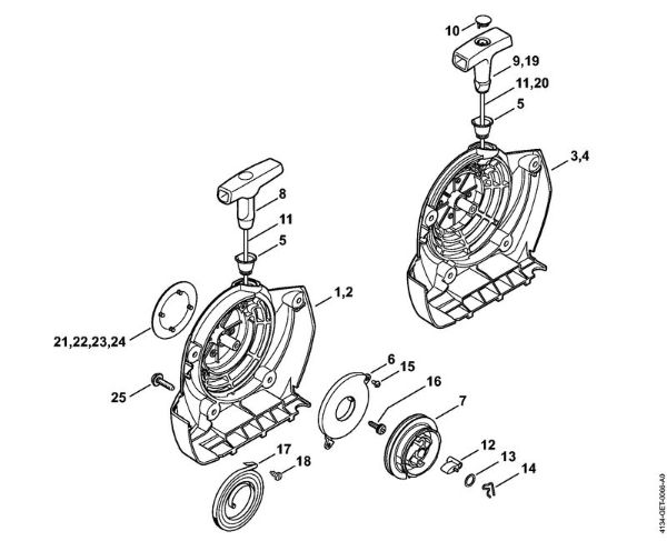 Rewind starter Clearing saws (FS) FS 300 Stihl