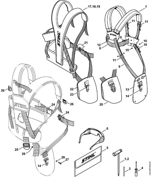 Tools, Full harness Clearing saws (FS) FS 300 Stihl