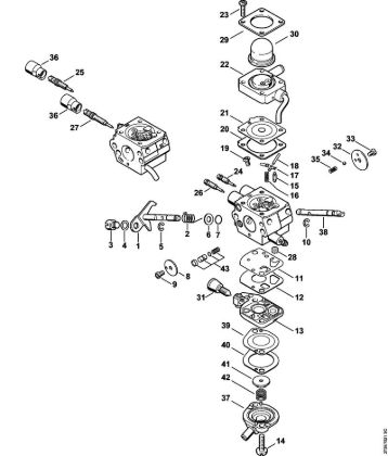 Carburetor C1Q-S176, C1Q-S133 Clearing saws (FS) FS 310 Stihl