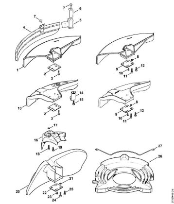 Deflector Clearing saws (FS) FS 310 Stihl