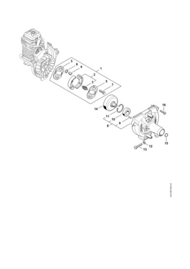 Picture of Clutch, Fan housing FS 311