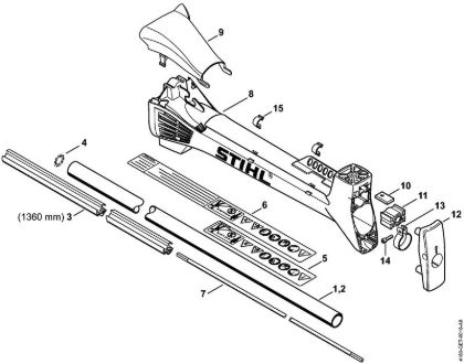 Drive tube assembly Clearing saws (FS) FS 311 Stihl