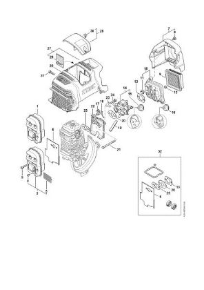 Picture of Muffler, Air filter FS 311