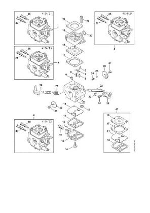 Picture of Carburetor 4134/21, 4134/22, 4134/23, 4134/24 FS 350