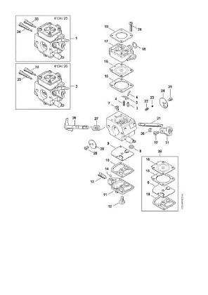 Picture of Carburetor 4134/25, 4134/26 FS 350
