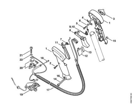 Control handle Clearing saws (FS) FS 400 Stihl