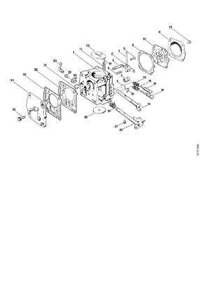 Carburetor Clearing saws (FS) FS 410 (4110) Stihl