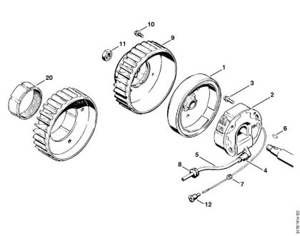Ignition system Clearing saws (FS) FS 410 (4110) Stihl