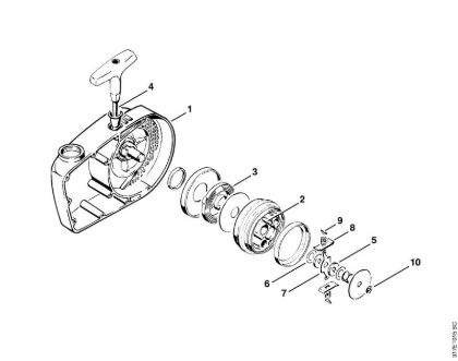 Rewind starter    5 816 400 (27.79) Clearing saws (FS) FS 410 (4110) Stihl