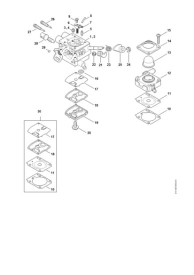 Picture of Carburetor 4147/24, 4147/25 FS 410 C-E