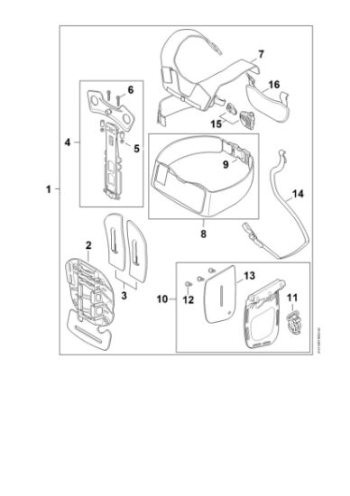 Picture of Forestry harness ADVANCE X-TREEm FS 410 C-E